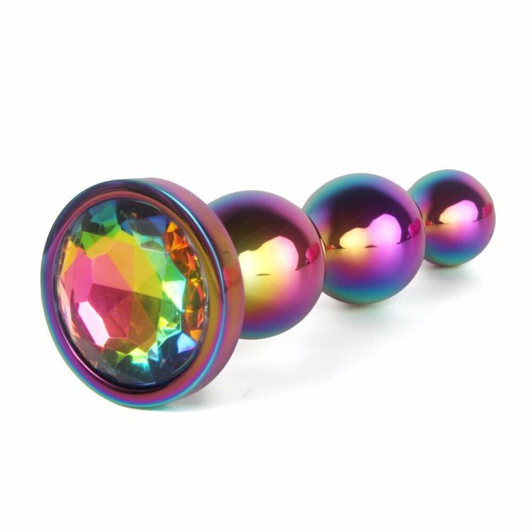 Anal Beads & Butt Plugs | Taste The Rainbow Jewelled Anal Beads Anal Beads & Butt Plugs Anal Beads & Butt Plugs