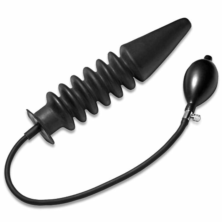 Anal Gaping | Master Series Accordion Inflatable Xl Anal Plug 15 Inches Anal Beads & Butt Plugs Anal Beads & Butt Plugs