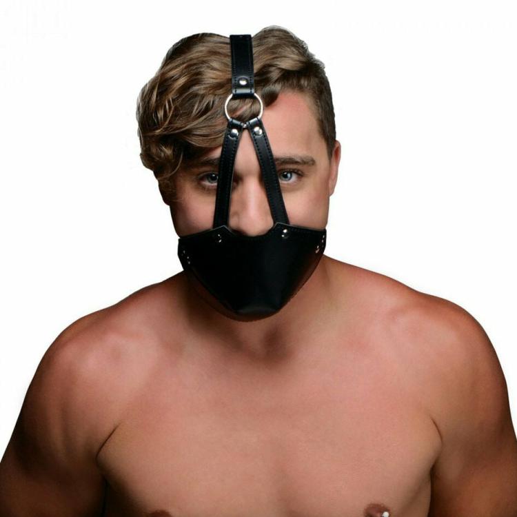 Bondage Gags | Strict Leather Muzzle Harness With Ball Gag Bondage Gags Bondage Gags