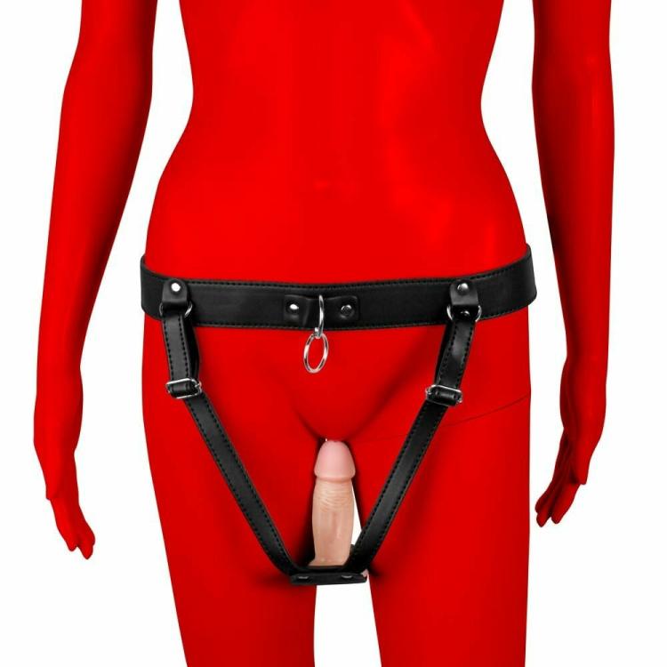 Chastity Devices | Plugged Female Chastity Harness Bondage Gear Chastity Devices