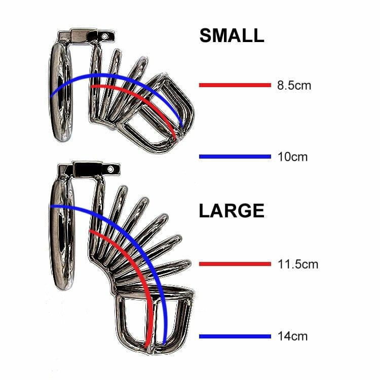 Chastity Devices | Spiral Stainless Steel Male Chastity Device Bondage Gear Chastity Devices