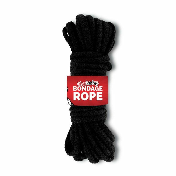 Restraints | Braided Cotton Rope Black 32Ft 10M Bondage Gear Restraints