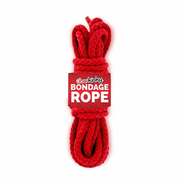 Restraints | Braided Cotton Rope Red 16Ft 5M Bondage Gear Restraints