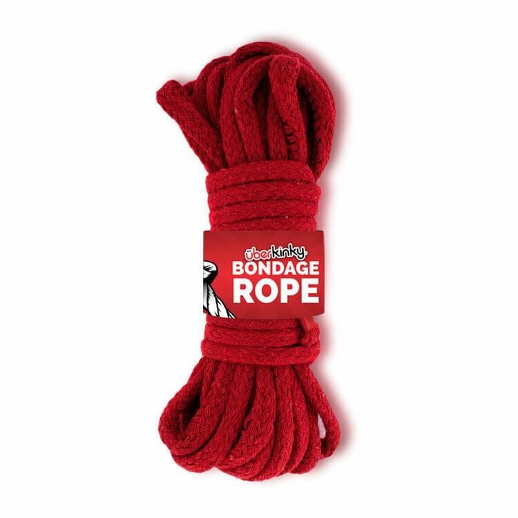 Restraints | Braided Cotton Rope Red 32Ft 10M Bondage Gear Restraints