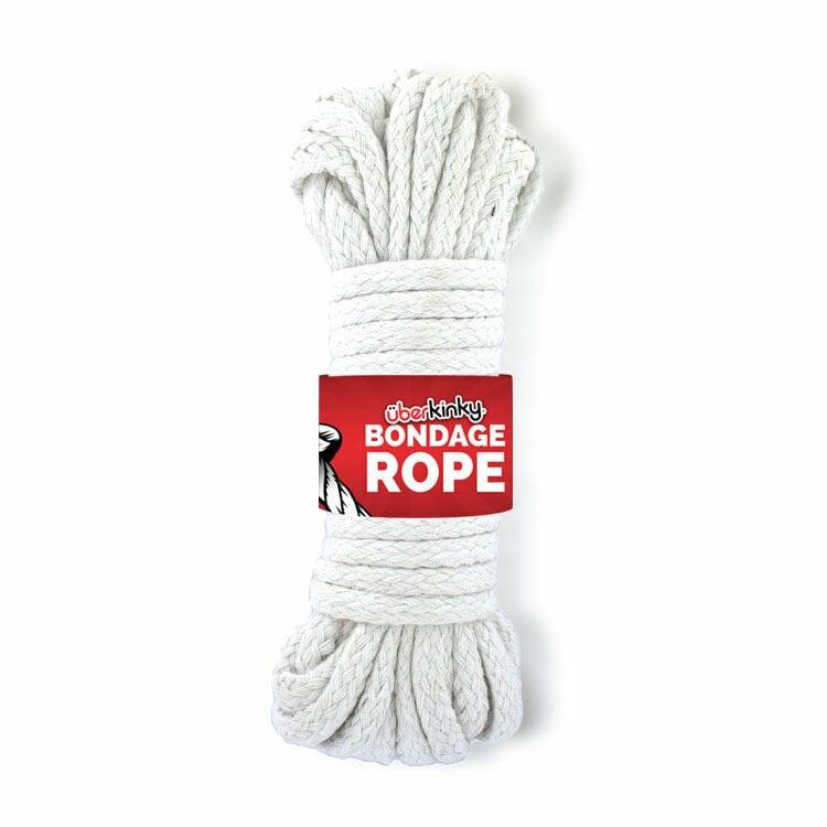 Restraints | Braided Cotton Rope White 32Ft 10M Bondage Gear Restraints