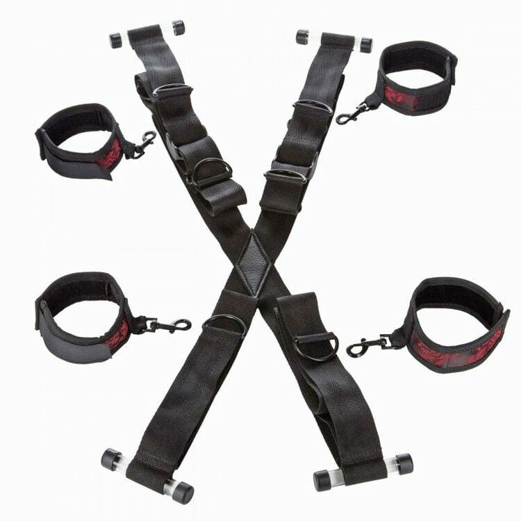 Restraints | California Exotics Scandal Over The Door Cross Bondage Gear Bondage Gear Kits