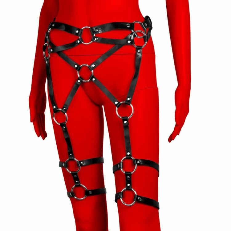 Restraints | Criss-Cross Waist And Thigh Harness Bondage Gear Restraints