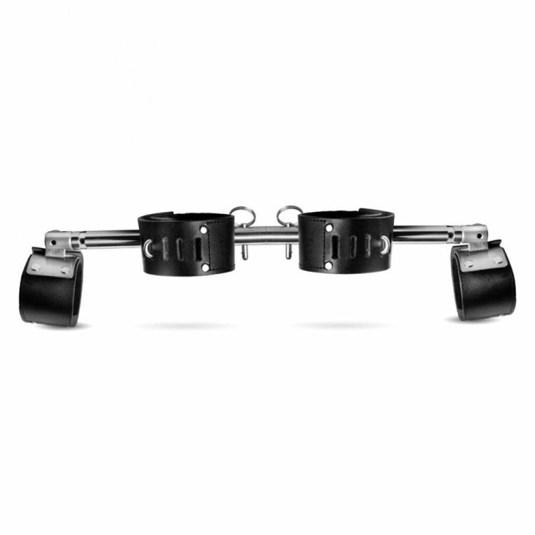 Restraints | Strict Leather Adjustable Swivelling Spreader Bar With Leather Cuffs Bondage Gear Restraints