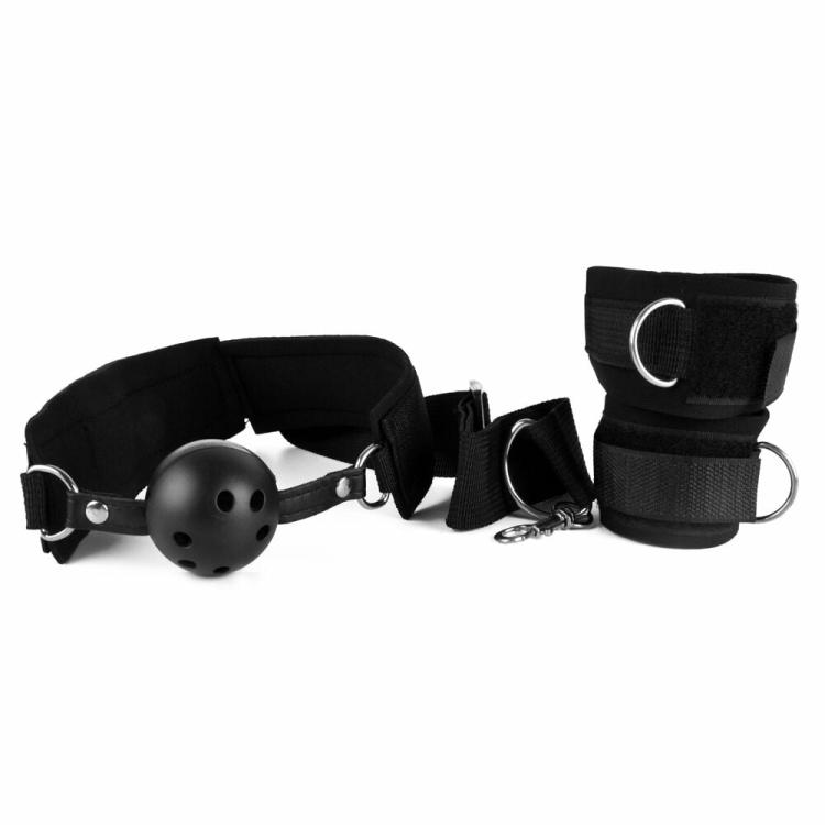 Restraints | Wrist Cuffs With Ball Gag Bondage Gags Bondage Gags