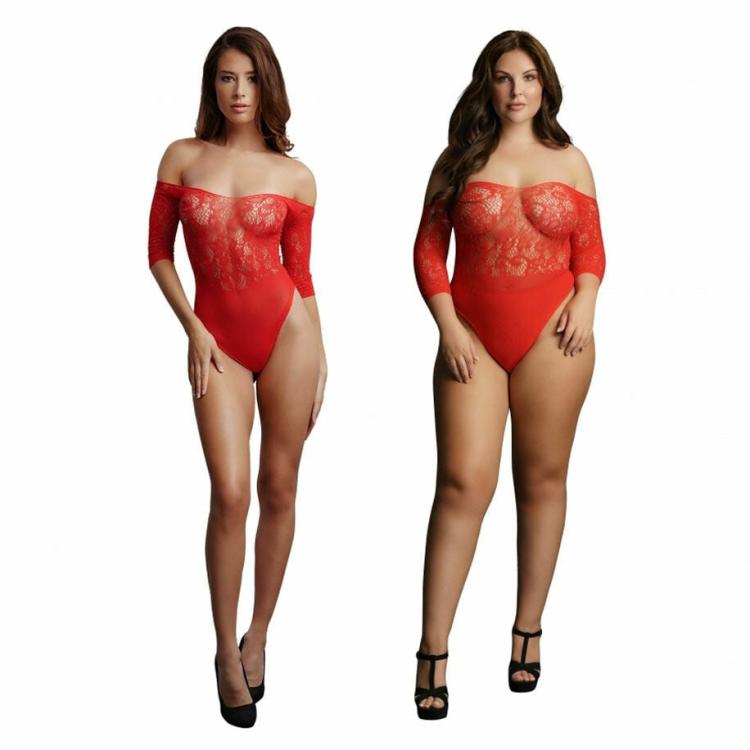 Sexy Lingerie | Le Desir Crotchless Rhinestone Teddy Bodystockings Bodystockings