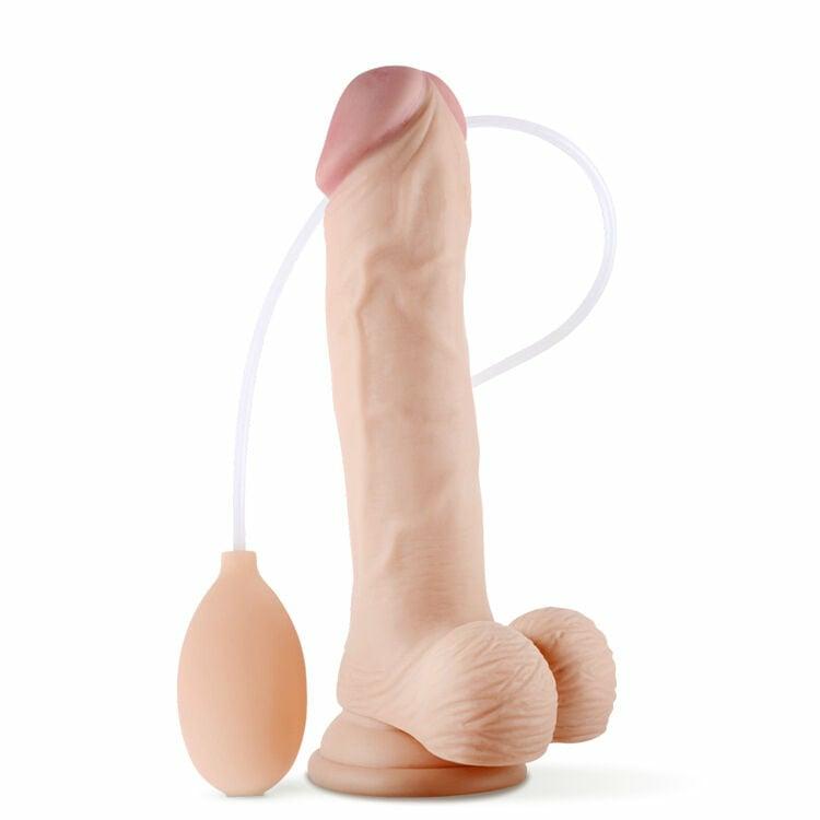 Dildos | Soft Ejaculation Cock With Balls 7 Inches Dildos Dildos